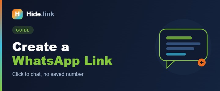 How to Create a WhatsApp Link (Click to Chat)