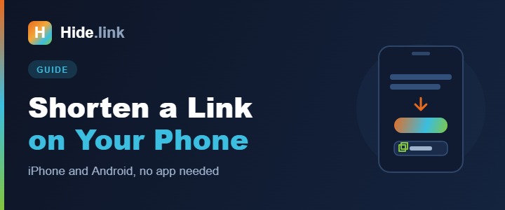 How to Shorten a Link on iPhone and Android